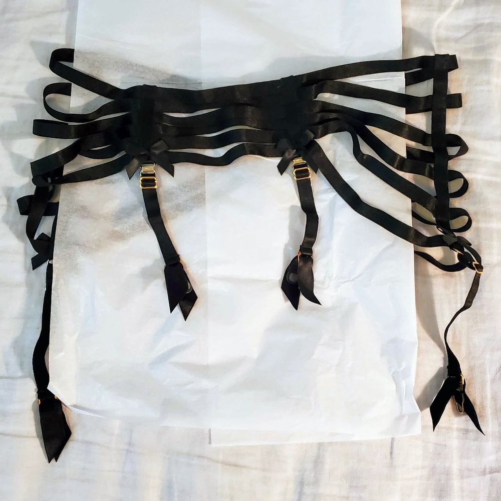 Bordelle Webbed Garter Belt Size M/L
